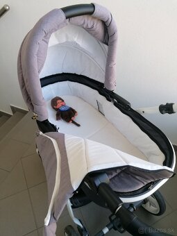 Kočík Kunert Libero (3 v1) šedo-sivý + isofix do auta - 4