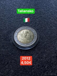 Euromince - pamätné dvojeurové mince Taliansko - 4