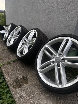 Original audi disky 5x112 R20 s pneu continental - 4