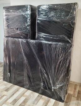 manzelska postel cierna, 170x195x50 cm - 4