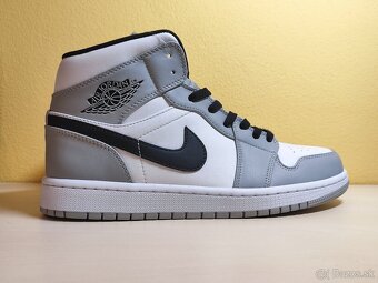Nike air Jordan 1 Mid light smoke grey - 4