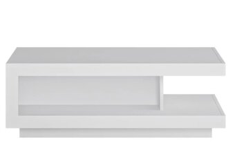 Konferenčný stolík Lyon, biely lesk - 4