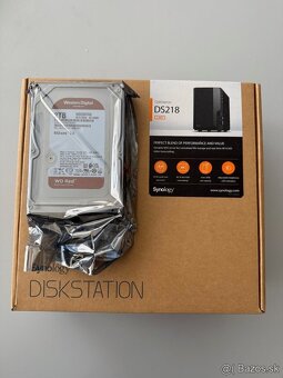 Predám nové NAS Synology DS218 + nový NAS HDD 2TB - 4