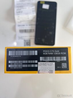 POCO C75 Gold 6GB/128GB nepoužívaný ,záruka 2roky - 4