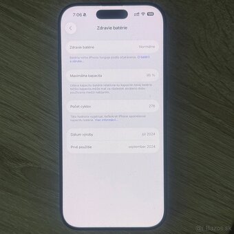 Predám iPhone 16 Pro Black Titanium 128GB - 4