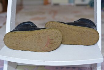 Lurchi Nik Nappa Navy zimné barefoot topánky č.31 - 4