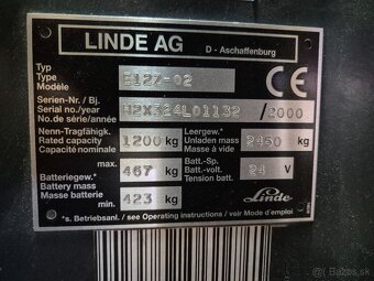 Vysokozdvižný elektrický vozík Linde E12 Z - 4