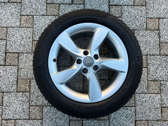 Hliníkové disky orig. Audi 5x112 R17 + Zimné pneumatiky - 4