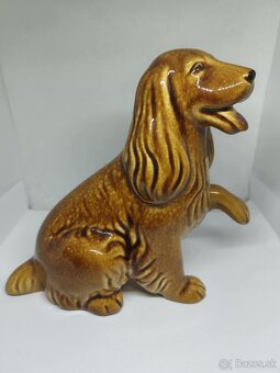 predám starú sošku psa kravsko v=16cm - 4