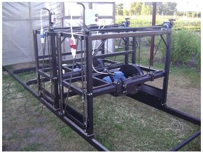 Kmeňová píla, Uhlová preklopná píla, Porez guľatiny, Gater - 4