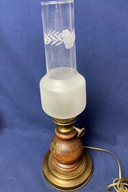 Elektrická petrolejka.Stolná lampa retro. 53 cm - 4