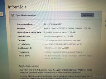 Predám notebook HP EliteBook 840 G3 - 4