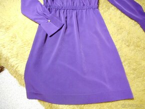 módne fialové šaty 36 - 4
