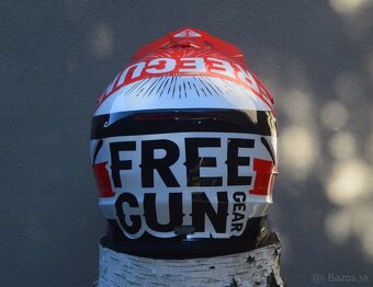 Na predaj prilba helma mx červená shot FREEGUN - 4