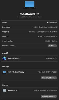 MacBook Pro 13" (2019, 1.4 GHz i5, 8 GB RAM, 256 GB SSD) - 4