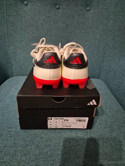 Kopačky Adidas Copa 1 FG (bielo-oranzove) - 4