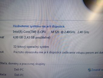 predám notebook DELL LATITUDE E6510 , WINDOWS 7 - 4