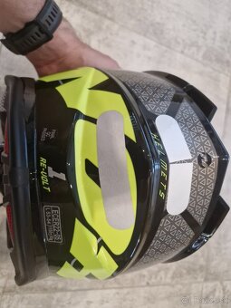 Prilba N632K RE-VOLT1,neón žltá - 4