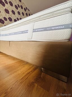 BOXSPRING Luxusná manželská posteľ: 200 cm x 200 cm, - 4