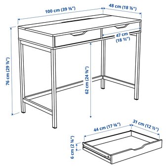 IKEA stôl ALEX 100x48cm - 4