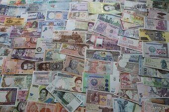 Unc bankovky 100 kusov mix - 4