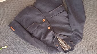 Chlapčenské sako - tmavomodré - 4