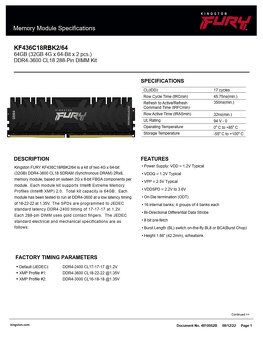 Kingston Fury 64GB kit ddr4 - 4