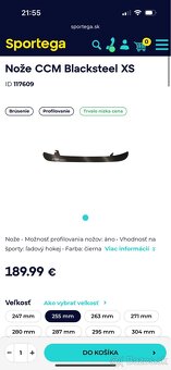 Nože CCM Blacksteel XS - 4