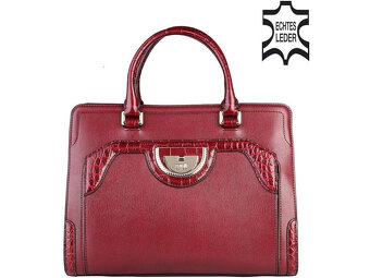 kufríková kabelka bordová cavalli class - nová - 4