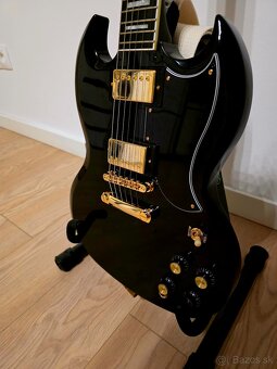 Elektrická gitara Epiphone SG Custom Ebony - 4