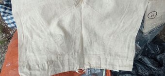 Predam 100% ľanové nohavice lacno - 4