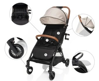 Športový kočík ZOPA Quiq - Blacky Beige - 4