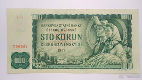 Bankovky 100 Kčs 1961, aj vzácejšie série - 4