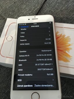iPhone 6S 64GB strieborny - 4