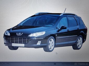 peugeot 407 sw combi kufrová roleta - 4