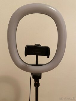 LED Ring light so statívom 3 svetlá - 4