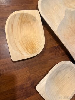 Veľká drevená misa a misky - 4