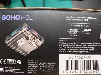 Chladič - Akasa SOHO H6L aRGB - 4