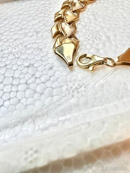 široký dámsky zlatý náramok 14kt zlato - 4