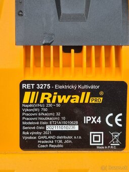 Elektricky kultivator Riwall ret 3275 - 4