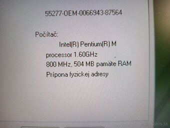 predám ACER TRAVELMATE 4061WLMI , WINDOWS XP - 4