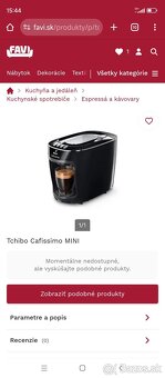 predám kávovar na kapsule Tchibo Cafissimo - 4