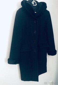 Dámsky vlnený kabát vel M - 4