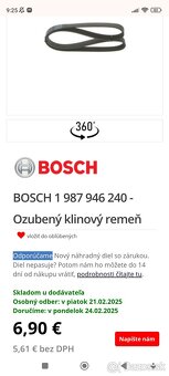 BOSCH 6 PK 1050 - BOR 1 987 946 240 - 4