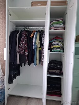 Biela skriňa Brimnes / Ikea - so zrkadlom trojdverová - 4