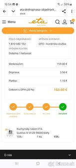 Kuchynský robot Eta Gustus Smart - 4