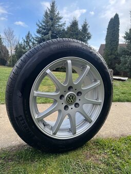 205/55 R16 Dezent Disky top stav pneu pirelli p7 VW Skoda - 4