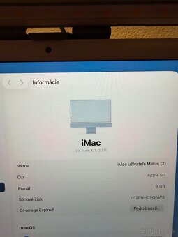 Apple imac 24, M1, 8gb ram, 512gb ssd disk, modrý - 4