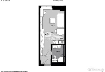 1 izbový apartmán KVP Grunt č. 22 - 4