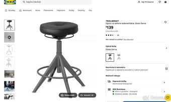 IKEA Stolička TROLLBERGET opora na aktívne sedenie/státie - 4